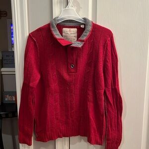 Tommy Bahama men’s crewneck three-quarter button up sweater size large